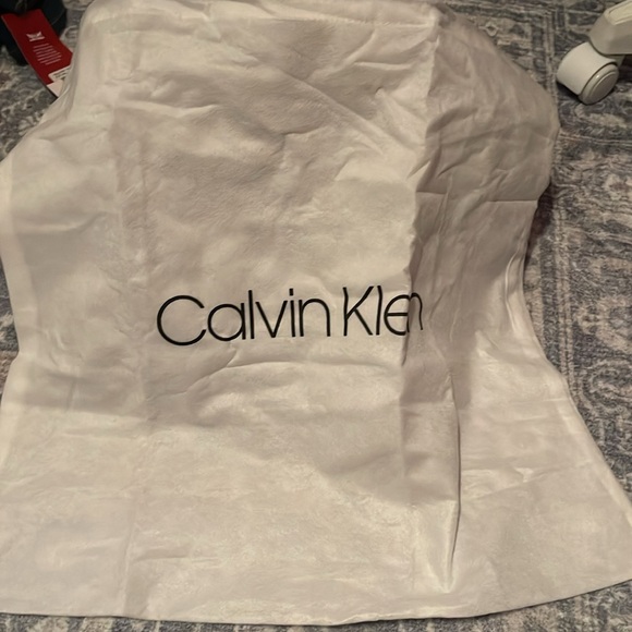 Calvin Klein Basalt Asymmetric Triple Compartment Convertible Satchel - Picture 14 of 15